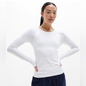 Athleta Momentum Seamless Top. Bright White. Size 1X.